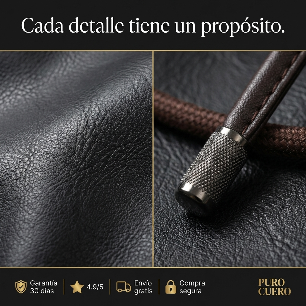 Bolso Cuero Velez Old Money
